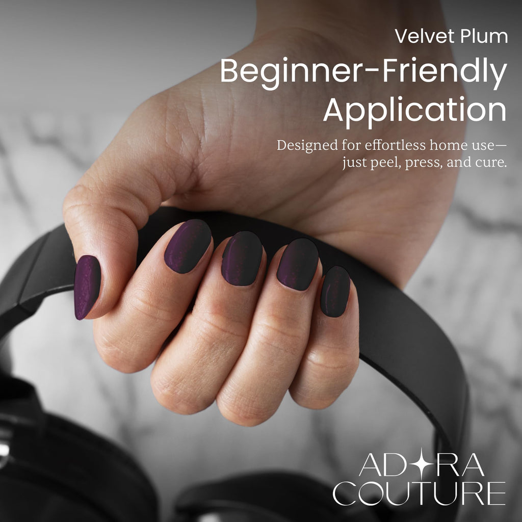 Velvet Plum Semi-Cured Gel Nail Set
