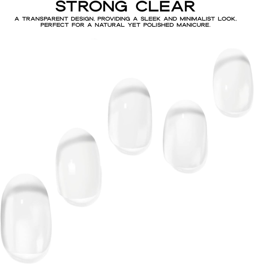 Strong Clear Semi-Cured Gel Nail Set