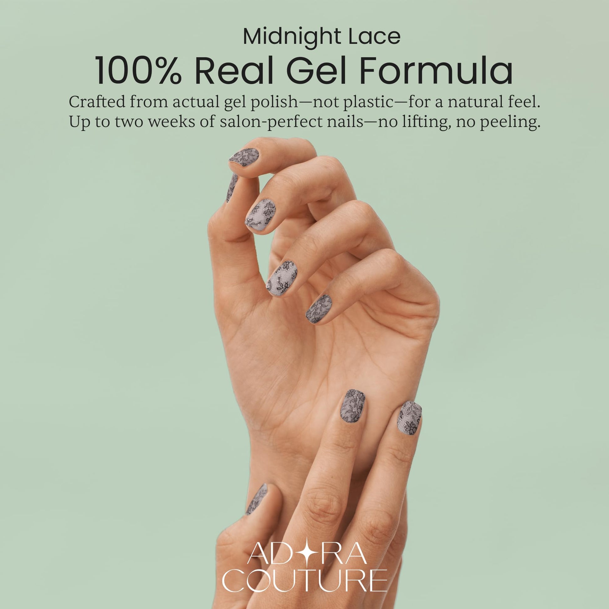 Midnight Lace Semi-Cured Gel Nail Set
